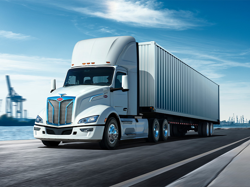 2025 updated Peterbilt 579EV Drayage