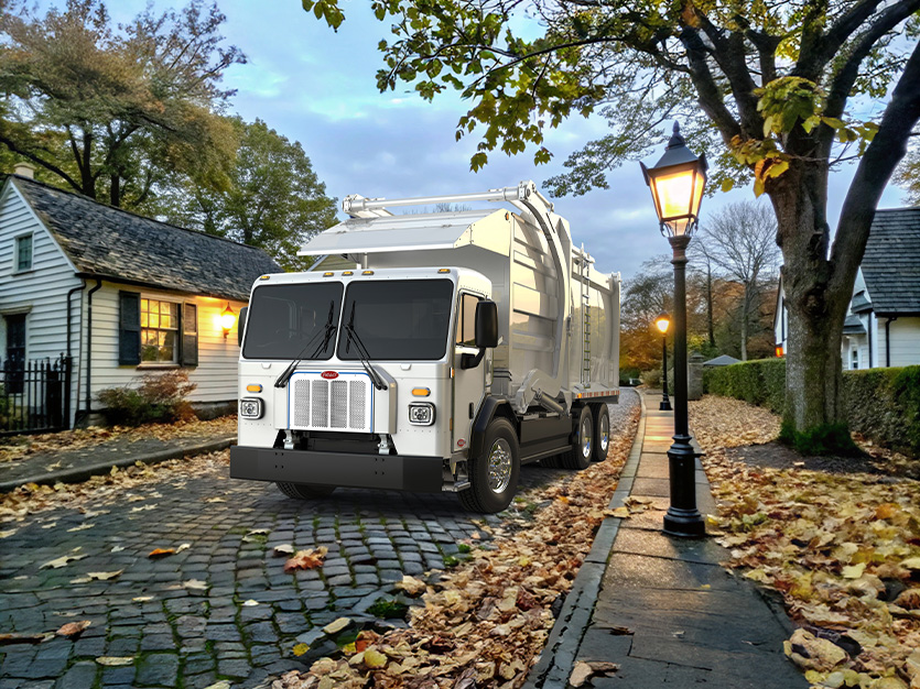 Peterbilt 520 EV garbage truck