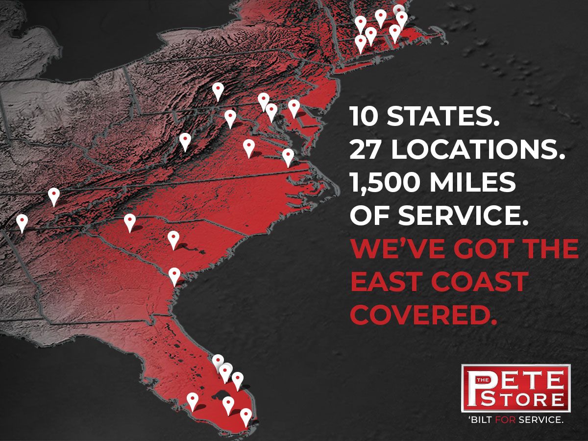 The Pete Store Locations Map